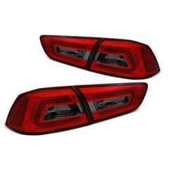 Πισινά Φανάρια Led Bar Mitsubishi Lancer 8 Sedan 08-11 Red Smoke