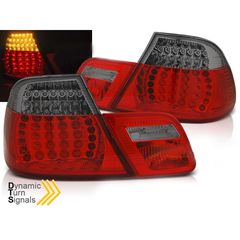 Πισινά Φανάρια Led Dynamic για BMW E46 04.99-03.03 Coupe Red Smoke