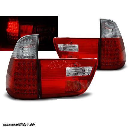 ΠΙΣΩ ΦΑΝΑΡΙΑ BMW X5 E53 00 06 LED RED CRYSTAL