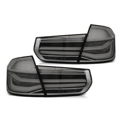 Πίσω Φανάρια Led Black / Chrome Για BMW Σειράς 5 E10 2010-2013