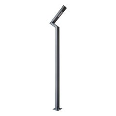 Φωτιστικό Urban Light πλατείας/πάρκου LED 30W 4080lm 120° IP65 IK09 φυσικό λευκό 5000K ανθρακί Μ75xΠ14xΥ360cm