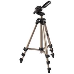 HAMA 04105 “STAR 5”  Αλουμίνιο Τρίποδο για Φωτογραφικές Μηχανές Βιντεοκάμερες Συσκευές Μέτρησης Λέιζερ Τηλέμετρα (Ασημί/Μαύρο)