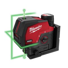 MILWAUKEE M12 CLLP-301C ΓΡΑΜΜΙΚΟ LASER 2 ΓΡΑΜΜΩΝ ΠΡΑΣΙΝΗΣ ΔΕΣΜΗΣ ΚΑΙ ΚΟΥΚΚΙΔΑΣ ( 4933478100 )