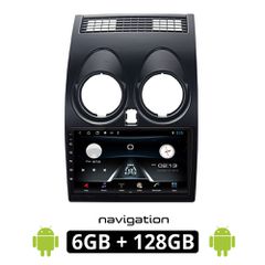 NISSAN QASHQAI (2006 - 2013) Android οθόνη αυτοκίνητου 6GB με GPS WI-FI (ηχοσύστημα αφής 9" ιντσών OEM Youtube Playstore MP3 USB Radio Bluetooth Mirrorlink εργοστασιακή, 4x60W, AUX) NIS158-6GB