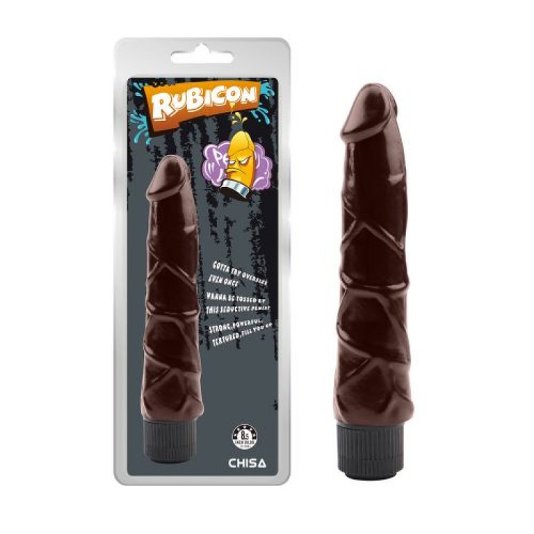 Ignite Brown Vibrating Dildo