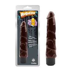 Ignite Brown Vibrating Dildo