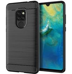 CARBON FIBER ARMOR SHOCKPROOF ΠΙΣΩ ΚΑΛΥΜΜΑ ΓΙΑ Huawei Mate 20 Pro ΜΑΥΡΗ(ΟΕΜ)