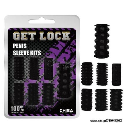 Penis Sleeve Kits Black Set