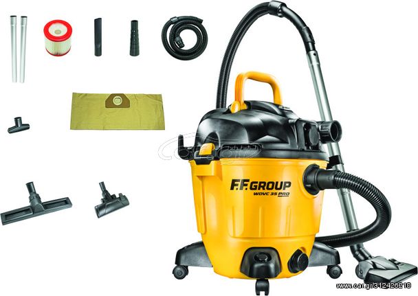 Σκούπα υγρών & στερεών ηλεκτρική FF GROUP WDVC 35 PRO 35LT 1200W ( 43502 )
