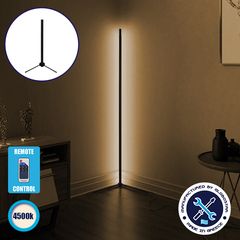 Μοντέρνο Minimal Επιτραπέζιο Μαύρο Φωτιστικό 50cm LED 8 Watt με Ασύρματο Χειριστήριο RF & Dimmer Φυσικό Λευκό 4500k GloboStar ALIEN Design GLOBO-50-2 - GLOBO-50-2