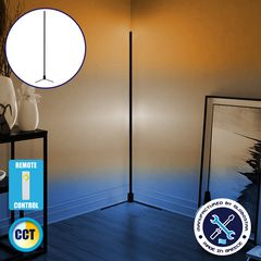 Μοντέρνο Minimal Επιδαπέδιο Μαύρο Φωτιστικό 250cm LED 40 Watt με Ασύρματο Χειριστήριο Αφής 2.4G RF & Dimmer CCT - Ψυχρό - Ημέρας - Θερμό GloboStar ALIEN Design GLOBO-250-10 - GLOBO-250-10