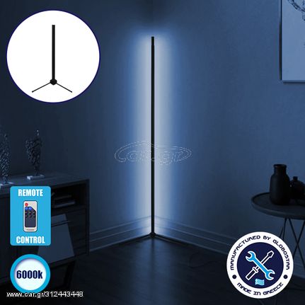 Μοντέρνο Minimal Επιτραπέζιο Μαύρο Φωτιστικό 50cm LED 8 Watt με Ασύρματο Χειριστήριο RF & Dimmer Ψυχρό Λευκό 6000k GloboStar ALIEN Design ALIEN-TABLE-50-1 - ALIEN-TABLE-50-1