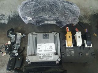 ΚΙΤ ΕΓΚΕΦΑΛΟΥ VOLKSWAGEN CADDY 2.0 TDI 0281030170 04L907309K, EDC17C64 5K0937086T 7N5920970Q