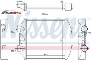 INTERCOOLER NISSENS ΓΙΑ SEAT IBIZA LEON CUPRA / PEUGEOT 207 -thumb-3