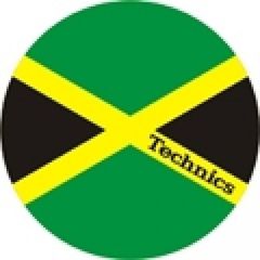 TECHNICS Slipmat "Jamaika" black/green/yellow (Pair) - Technics