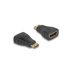 Αντάπτορας DELOCK HDMI σε HDMI mini 65244, gold plated, μαύρος