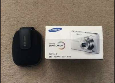Samsung ST150F 16.2MP Smart WiFi Digital Camera with 5x Optical Zoom and 3.0" LCD Screen (White)