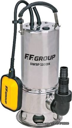 Αντλία υποβρύχια ακαθάρτων υδάτων ΙΝΟΧ F.F. GROUP DWSP 1100X 1,5Hp 1100W ( 43481 )