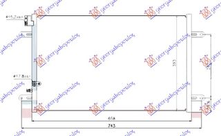 Ψυγείο A/C 3.0 TFSI-3.2-4.2 FSI-5.2 (S6) Βενζίνη - 2.7-3.0 TDI Πετρέλαιο (658x393x16) / AUDI A6 08-10 / 4F0260403L - 1 Τεμ