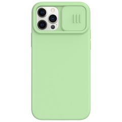 NILLKIN Θήκη Σιλικόνης και Πλαστικού με Πορτάκι Κάμερας που Υποστηρίζει Ασύρματη Φόρτιση για iPhone 12 / iPhone 12 Pro - Πράσινο