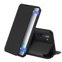 DUX DUCIS Skin X Series Μαγνητική Θήκη Πορτοφόλι με Βάση Στήριξης για Samsung Galaxy Note 10 - Μαύρο