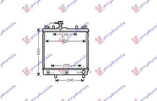 Ψυγείο Νερού +/- AC (34,8x36) / SUZUKI ALTO 99-07 / 17700-79F02 - 1 Τεμ