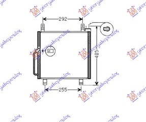 Ψυγείο A/C 1.1i16V (33,5x31x1.7) / SUZUKI ALTO 99-07 / 95310-76G20 - 1 Τεμ