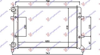 Ψυγείο Νερού 1.2 TSi Βενζίνη (650x400) (MECHANICAL) / SKODA YETI 09-13 / 5Q0121251EM - 1 Τεμ