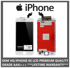 OEM Iphone 6S (A1633, A1688, A1691, A1700) Lcd Display Screen Οθόνη + Touch Screen Digitizer Μηχανισμός Οθόνη Αφής White Premium Quality Lifetime Warranty