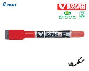 Μαρκαδόρος πίνακα Pilot V Board με σπόγγο κόκκινο EXTRA FINE WBME-VS-EF-R