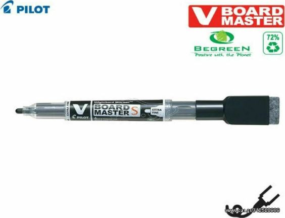 Μαρκαδόρος πίνακα Pilot V Board με σπόγγο μαύρο EXTRA FINE WBME-VS-EF-Β