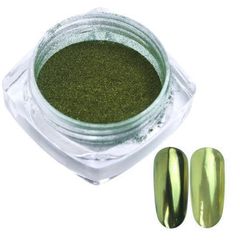 METALLIC NAIL POWDER LIGHT GREEN- ΣΚΟΝΗ GLITTER ΓΙΑ ΜΕΤΑΛΛΙΚΗ ΟΨΗ ΣΤΑ ΝΥΧΙΑ ΟΕΜ