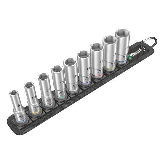 Wera, socket belt with hex deep sockets - Metric