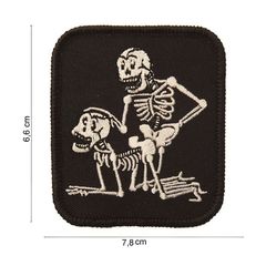 Ραφτό Σήμα  PATCH TWO SKELETONS