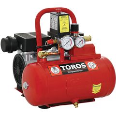 ΑΕΡΟΣΥΜΠΙΕΣΤΗΣ ΜΟΝΟΜΠΛΟΚ Oil Free SILENT 0,75HP / 6Lt TOROS 40150