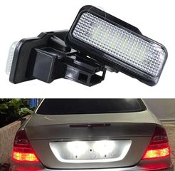 Led Φαναράκια Πινακίδας Για Mercedes-Benz E-Class W211, CLK W209, CLS W219, SLK R171, C-Class W203 Caravan Ζευγάρι 2 Τεμάχια