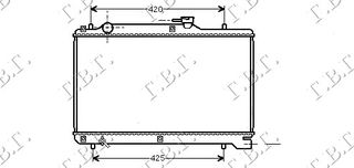 Ψυγείο Νερού 1,8CC 16V (35x60) / SUZUKI BALENO Sedan-Hatchback 98-02 / 1770063G20 - 1 Τεμ