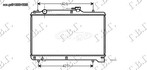 Ψυγείο Νερού 1,8CC 16V (35x60) / SUZUKI BALENO Sedan-Hatchback 98-02 / 1770063G20 - 1 Τεμ