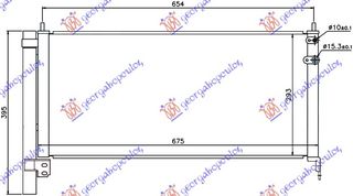 Ψυγείο A/C (64x29x1,6) 1.8i 16V HYBRID / LEXUS CT 200h 10-14 / 88460-47150 - 1 Τεμ