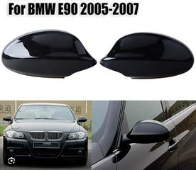 Carro 330342 Καπάκια Καθρεφτών Για Bmw 1 E87/E81/E82/E88, 3 E90, E91 05-08 / E92, E93 06-10  Μαύρο Γυαλιστερό 2 Τεμάχια