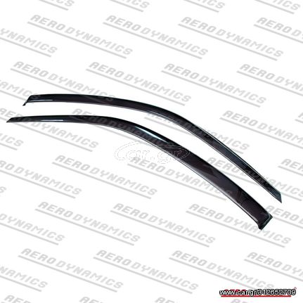 AERODYNAMICS WINDOW VISORS FRONT SMOKE (CIVIC 87-91) Ανεμοθραύστες σετ 2 τεμαχίων μπροστά