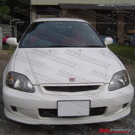 AERODYNAMICS TYPE-R GRILLE ABS (CIVIC 99-01 2/3/4DR)  -  Κεντρική Μάσκα -  Γρίλιες γκριλ Σετ Sport grille