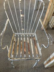 Πολυθρόνα καρέκλα παλιά μεταλλική φερ φορζε fer forge αντίκα 