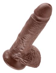 Pipedream King Cock With Balls Brown 7in-thumb-3