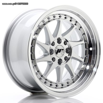 JR Wheels JR26 16x8 ET25 4x100/108 Silver Machined Face