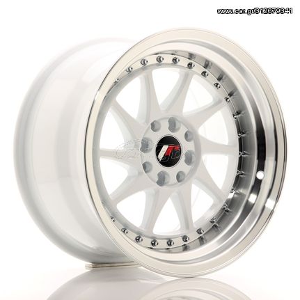 JR Wheels JR26 16x9 ET20 4x100/108 White w/Machined Lip