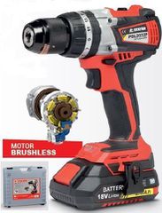 Κρουστικό Δραπανοκατσάβιδο Μπαταρίας Brushless 18V PBL 2034 PK + 2 μπαταρίες + φορτιστής + θήκη μεταφοράς