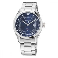 Nautica N83 Cestos River, Men's Watch, Silver Stainless Steel Bracelet NAPCRF004