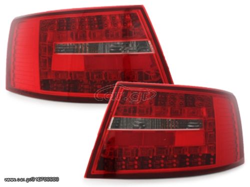 ΦΑΝΑΡΙΑ ΠΙΣΩ LED taillights AUDI A6 4F Limousine 04-08 _ red/clear