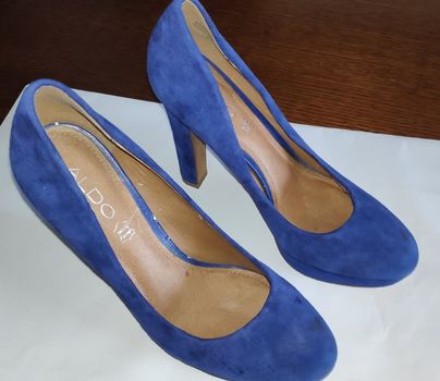 ALDO Ψηλοτάκουνες γόβες, Νr 38, suede, Royal Blue